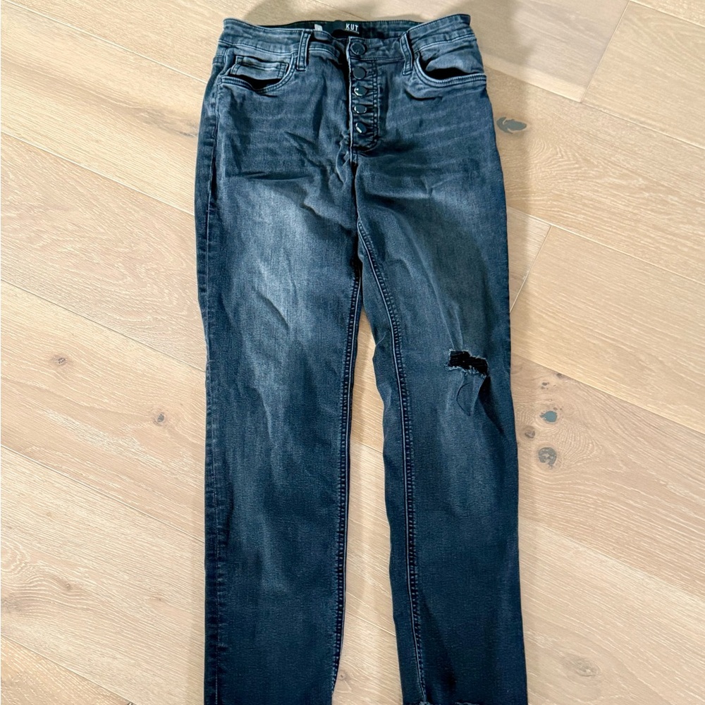 Women's KUT from the cloth button fly distressed size 6